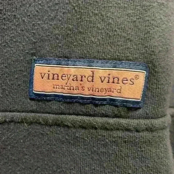 Vineyard Vines The Shep Ian Shirt Fleece Large Blue 1/4 Zip Pullover - Picture 4 of 8